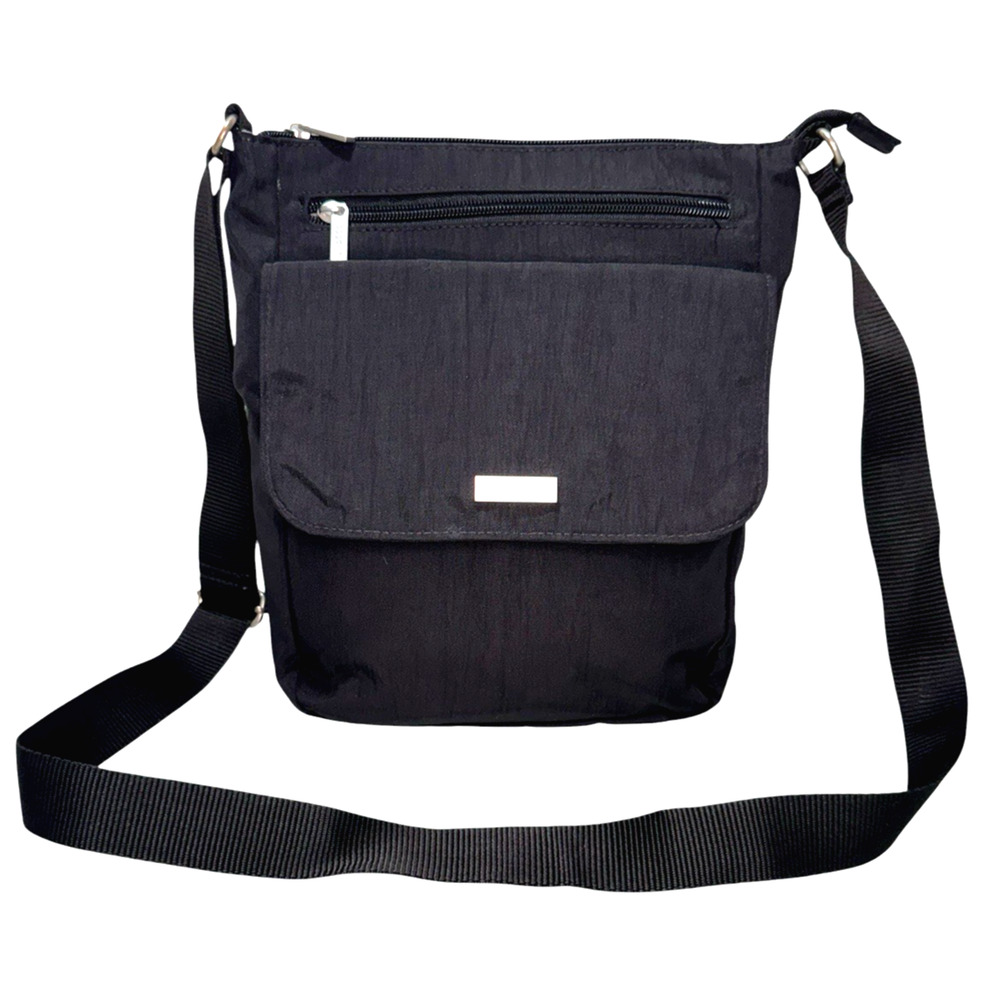 Baggallini Town Bagg Women's Handbag Black Nylon Adjustable Strap Crossbody Bag